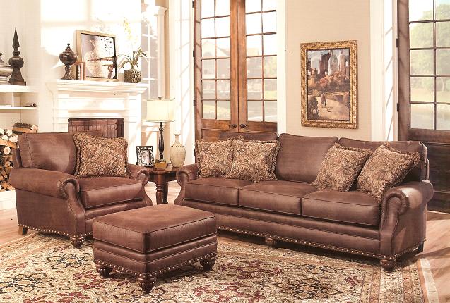 Bradley's Furniture Etc. - Mayo Leather and Fabric Sofas